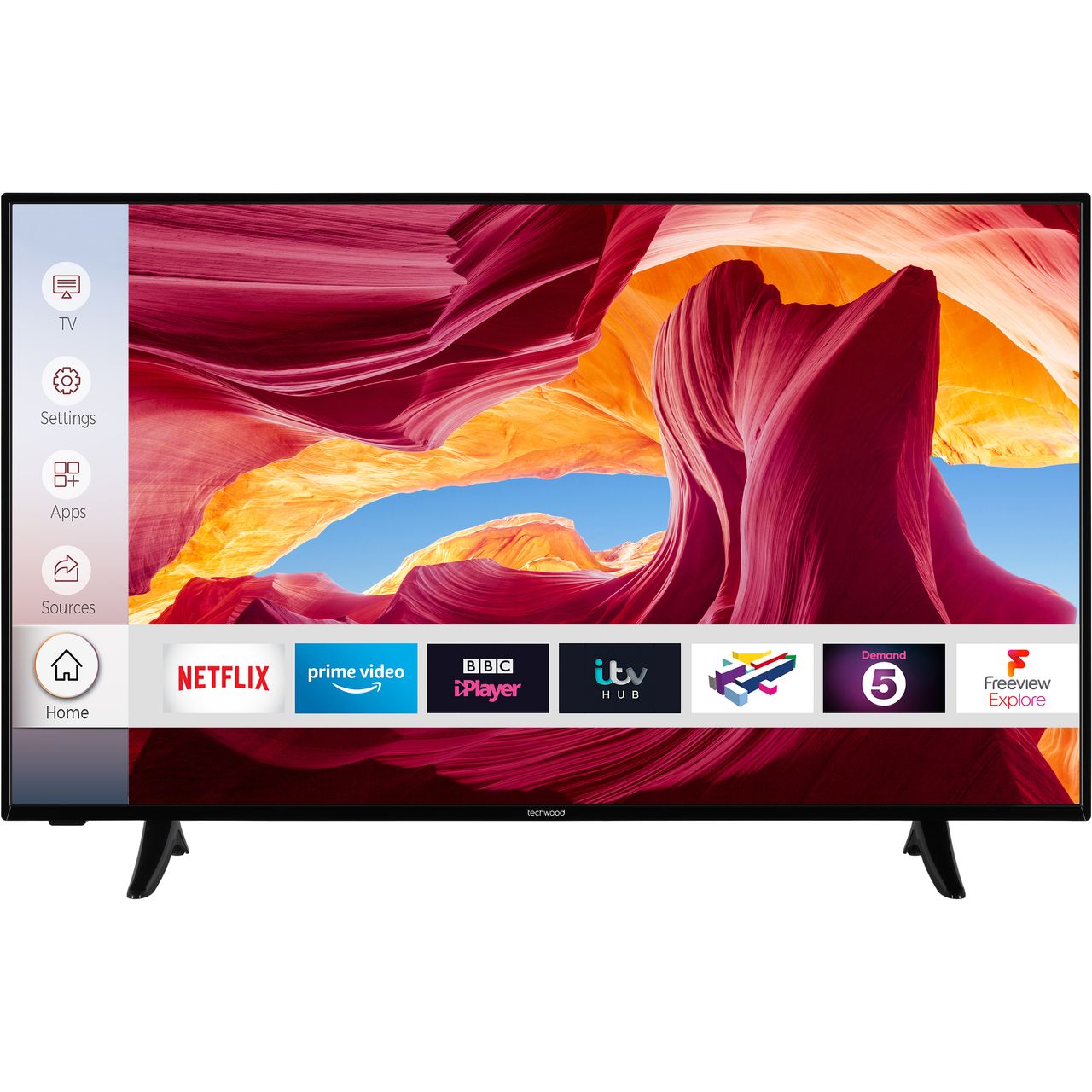 Techwood Ao Uhd Inch Tv Smart K Ultra Hd Led Freeview Hd Hdmi