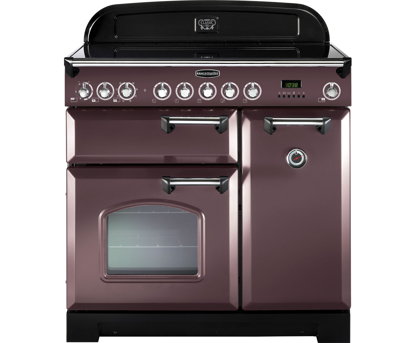 Rangemaster Classic Deluxe CDL90ECTP/C Free Standing Range Cooker in Taupe / Chrome