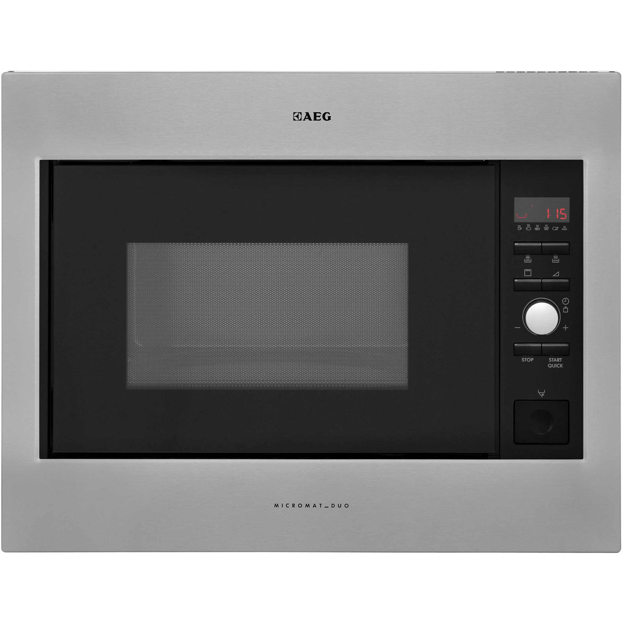 AEG MCD2664E-M Integrated Microwave Oven in Stainless Steel
