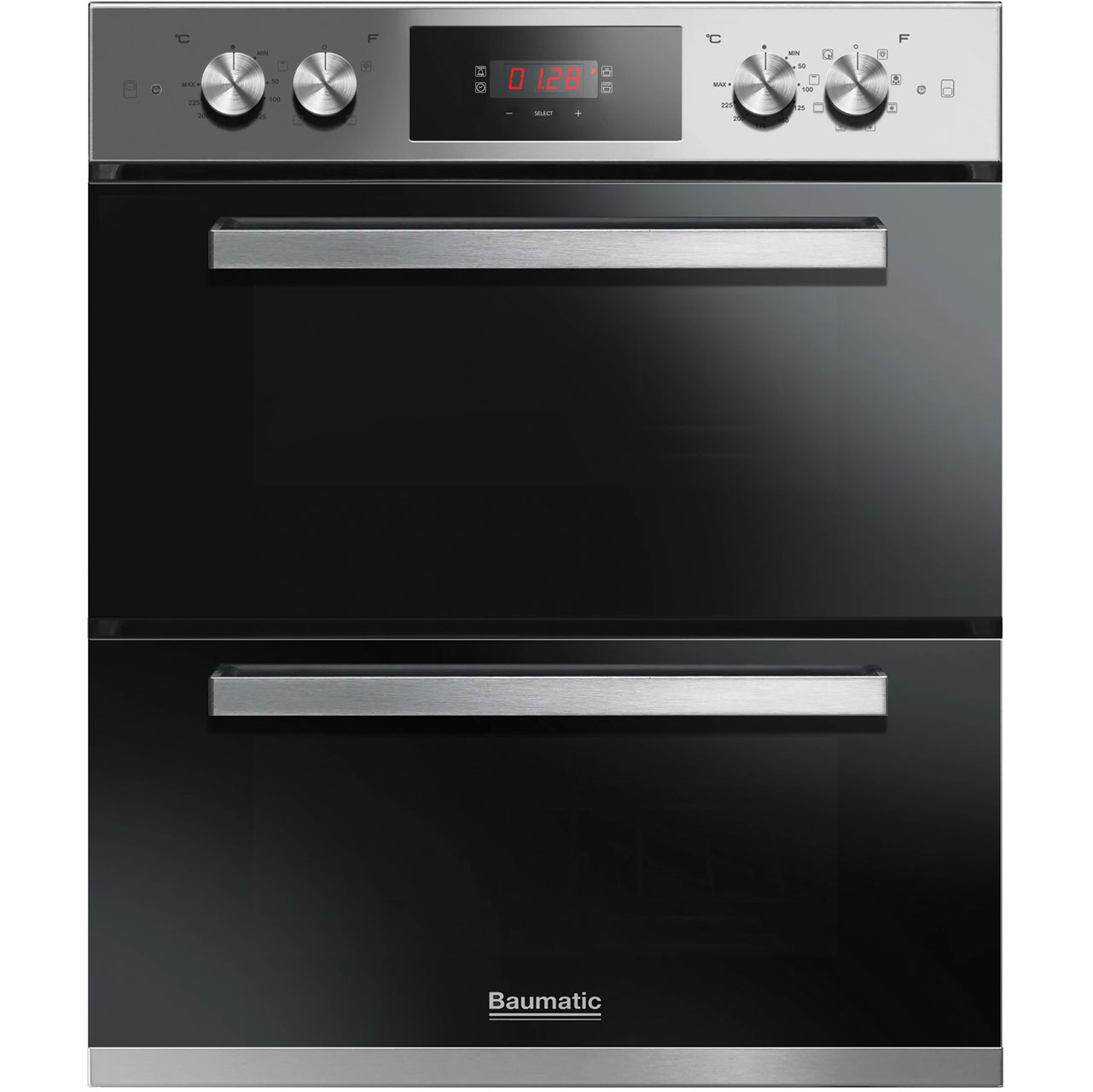 Baumatic BODM984X Integrated Double Oven in Stainless Steel Baumatic