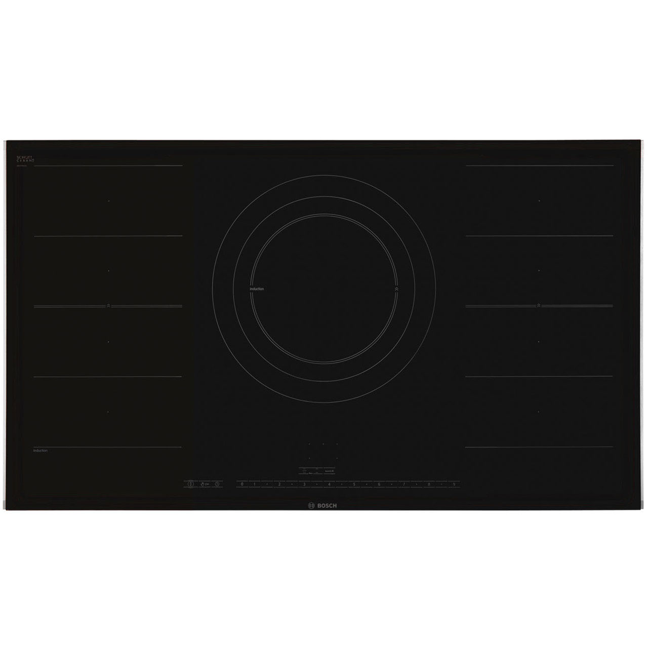 Bosch Serie 8 PIZ975N17E Integrated Electric Hob in Black / Stainless Steel