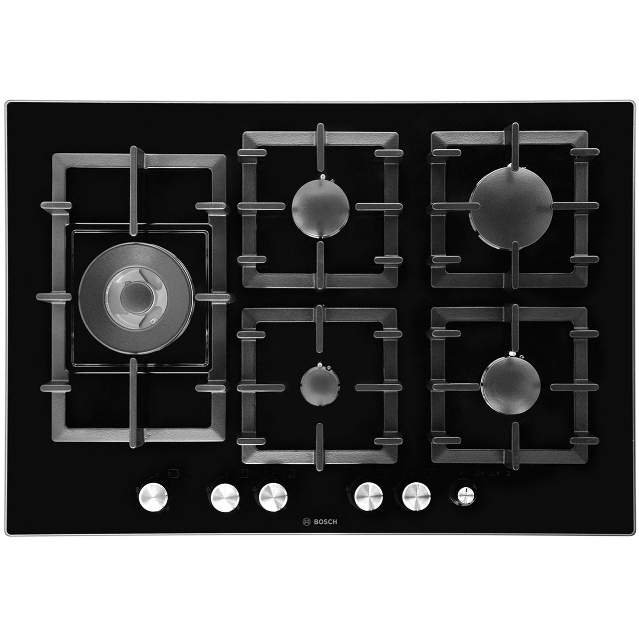 Bosch Serie 6 PPS816M91E Integrated Gas Hob in Black