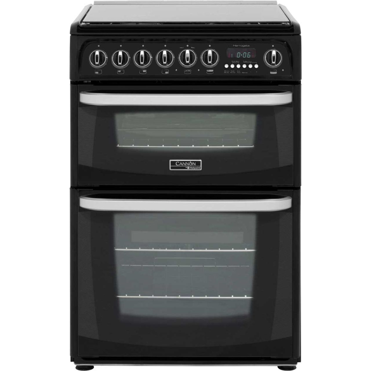 Cannon by Hotpoint CH60DHKFS Free Standing Cooker in Black