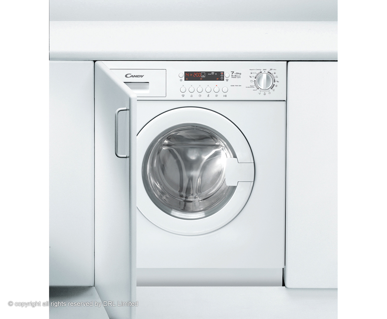 Candy CDB754DN/1 Integrated Washer Dryer in White