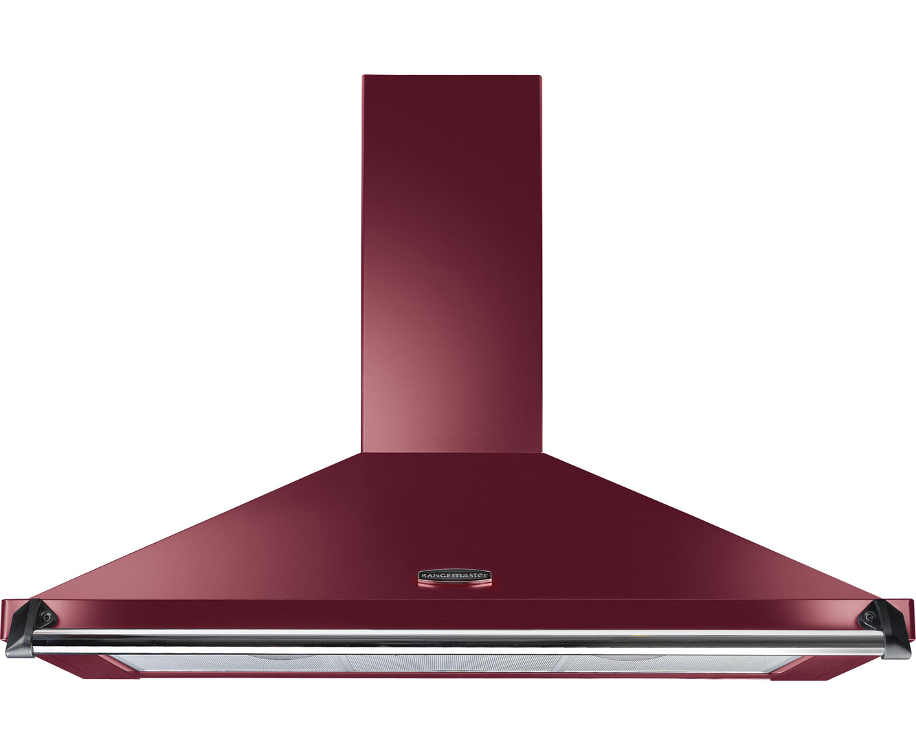 Rangemaster Classic CLAHDC100CY/C Integrated Cooker Hood in Cranberry / Chrome