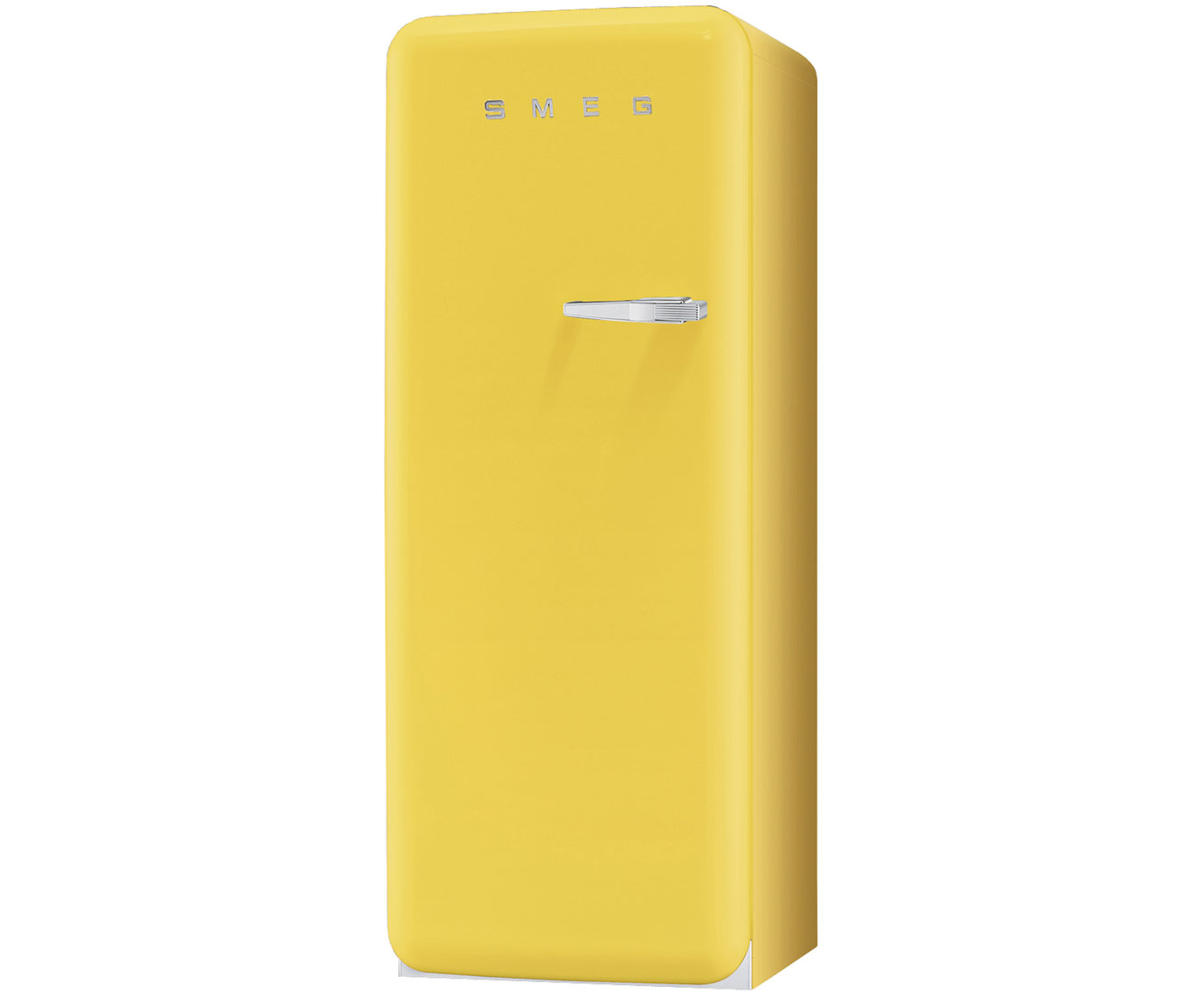 Smeg Left Hand Hinge FAB28YG1 Free Standing Refrigerator in Yellow