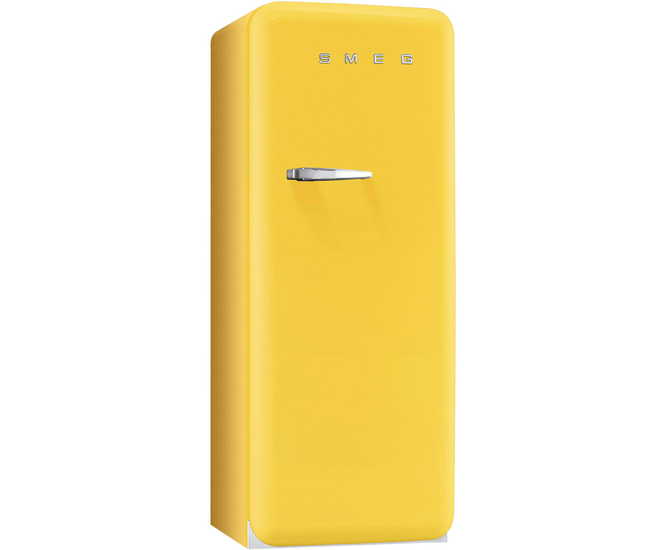 Smeg Right Hand Hinge FAB28QG1 Free Standing Refrigerator in Yellow