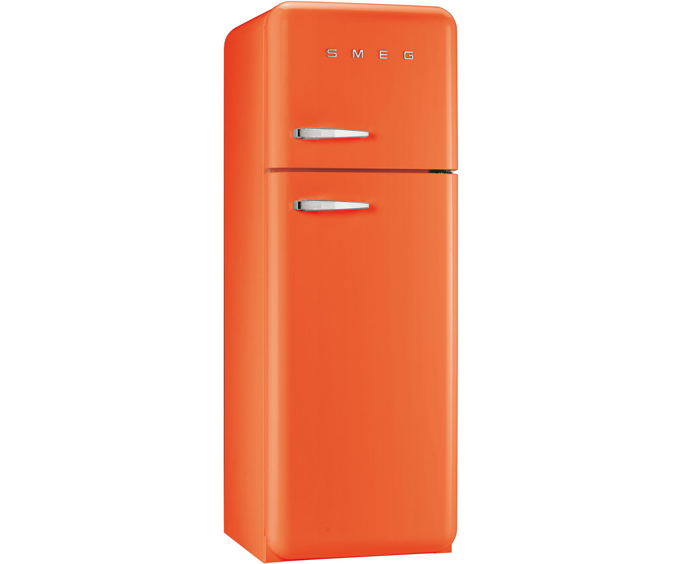 Smeg Right Hand Hinge FAB30RFO Free Standing Fridge Freezer in Orange