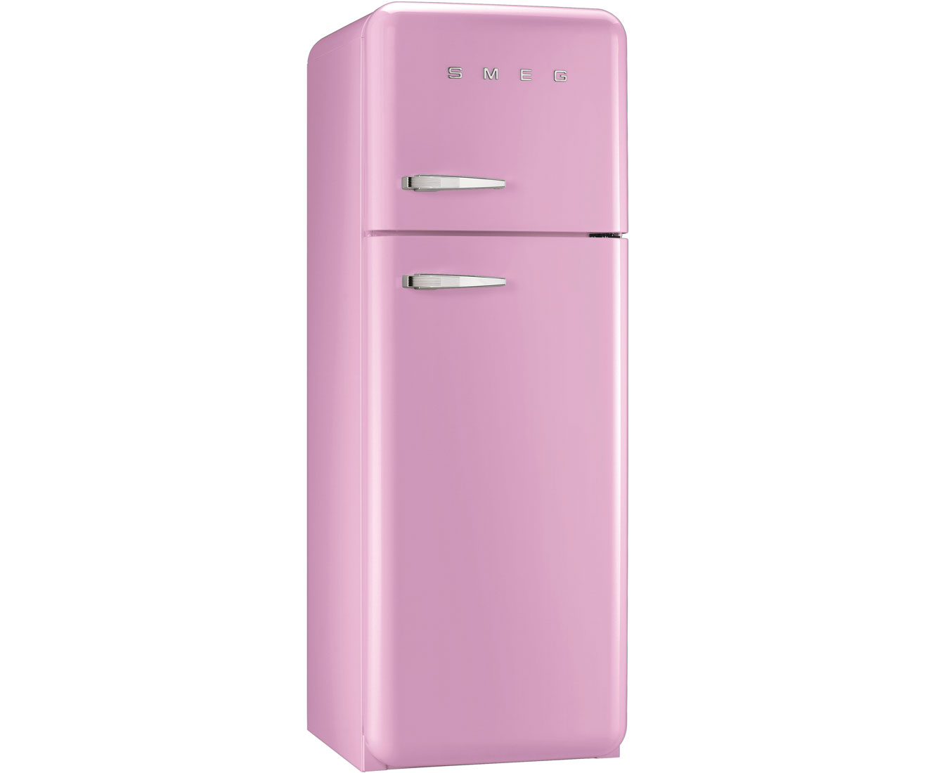 Smeg Right Hand Hinge FAB30RFP Free Standing Fridge Freezer in Pink