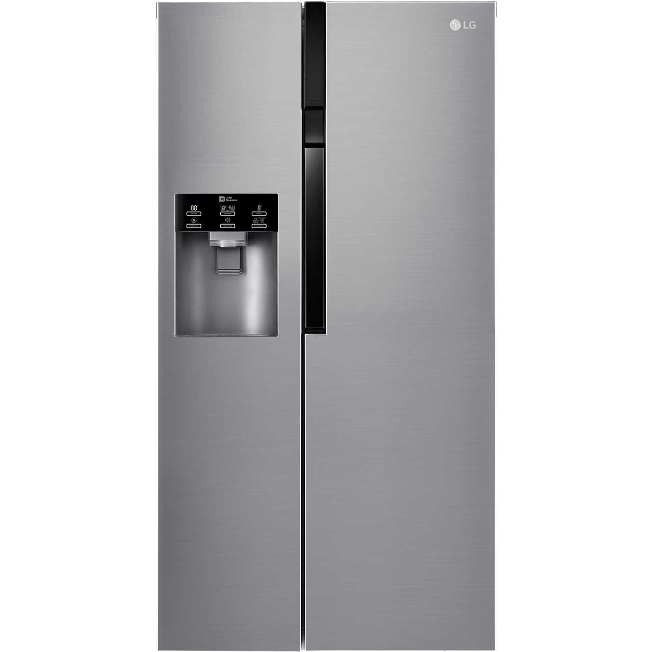 LG GSL561PZUZ Free Standing American Fridge Freezer in Stainless Steel