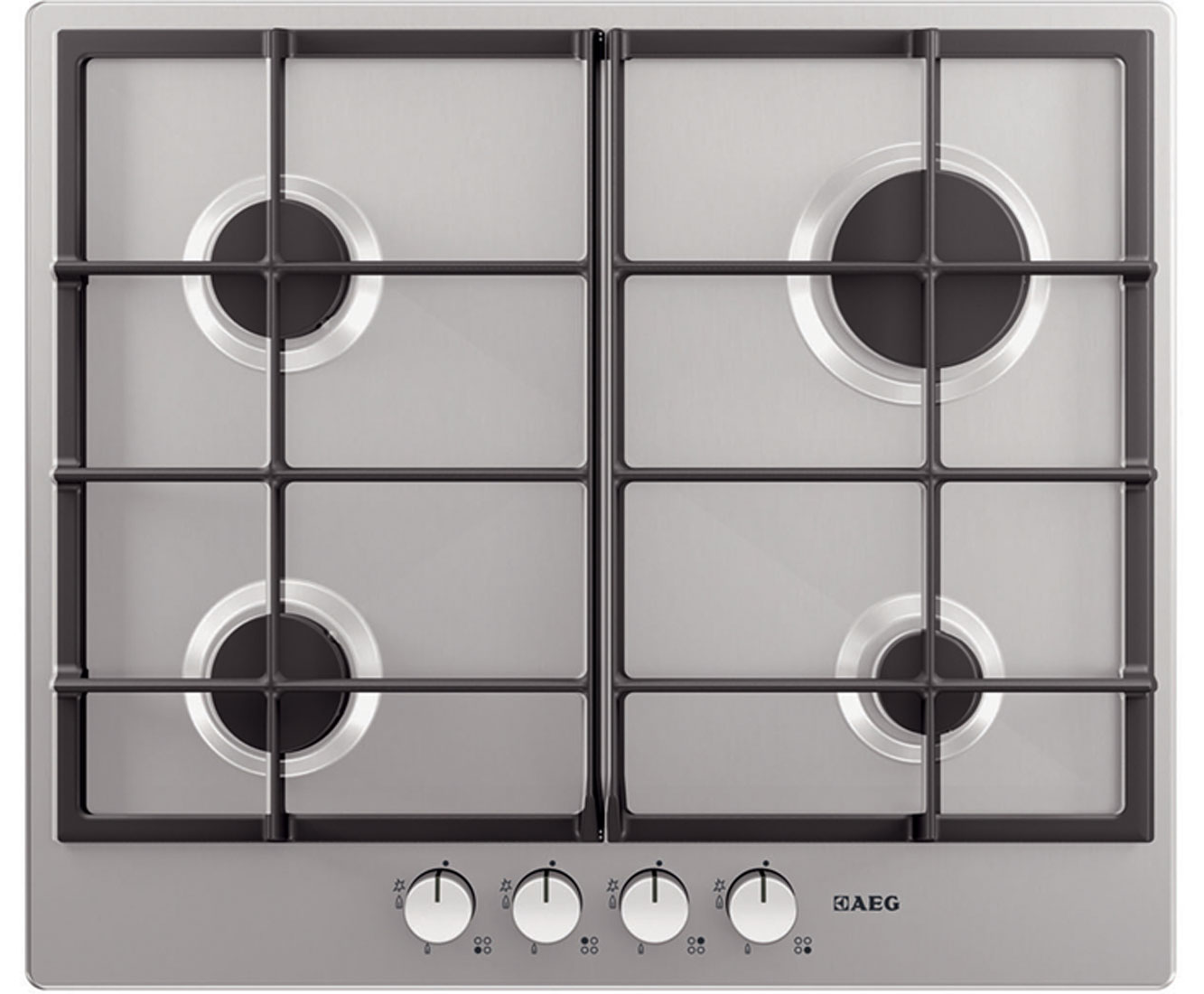 AEG Competence HG654320NM Integrated Gas Hob in Stainless Steel