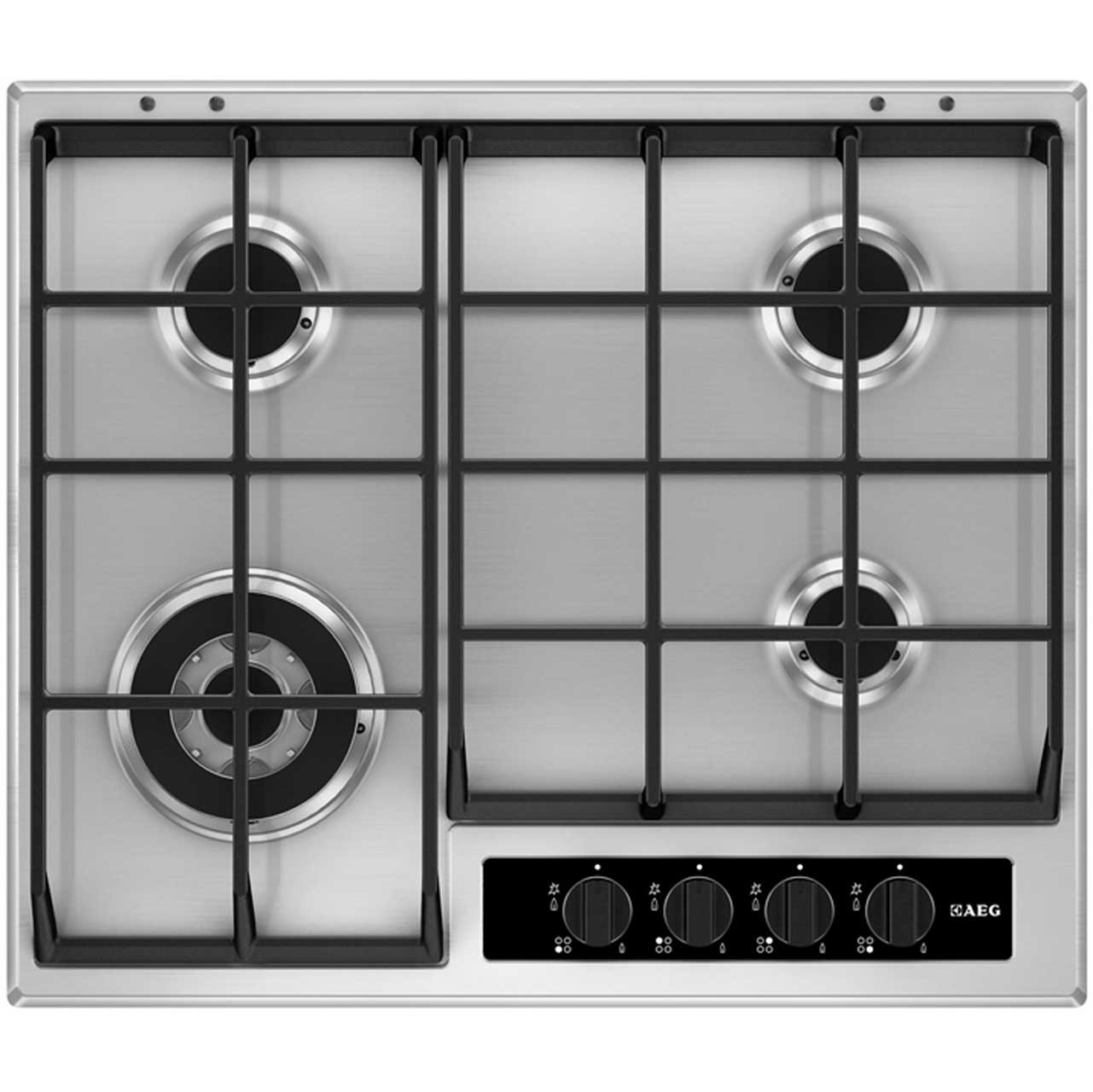AEG HG65SY4550 Integrated Gas Hob in Stainless Steel