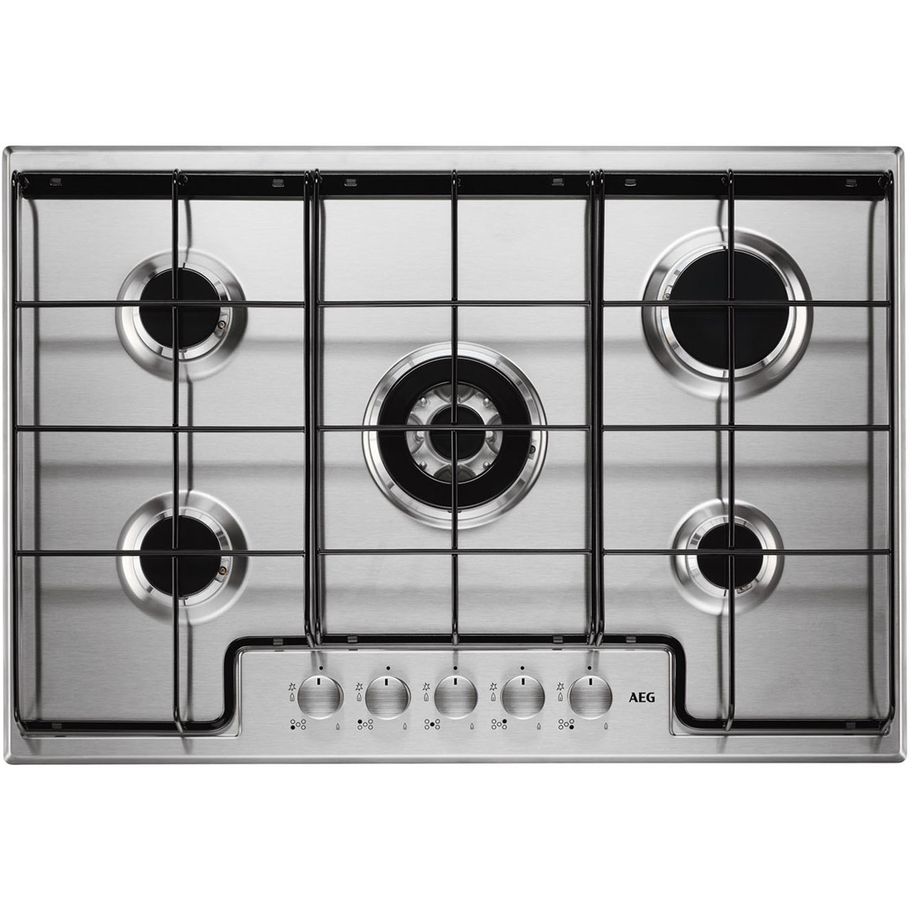 AEG HG745450SM Integrated Gas Hob in Stainless Steel