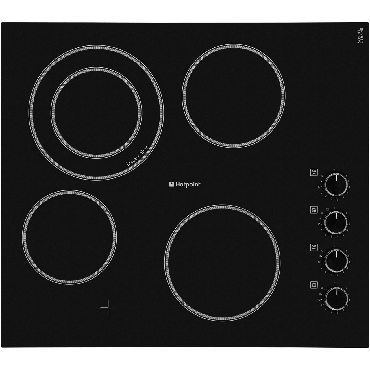 Hotpoint Experience CRM641DC Integrated Electric Hob in Black
