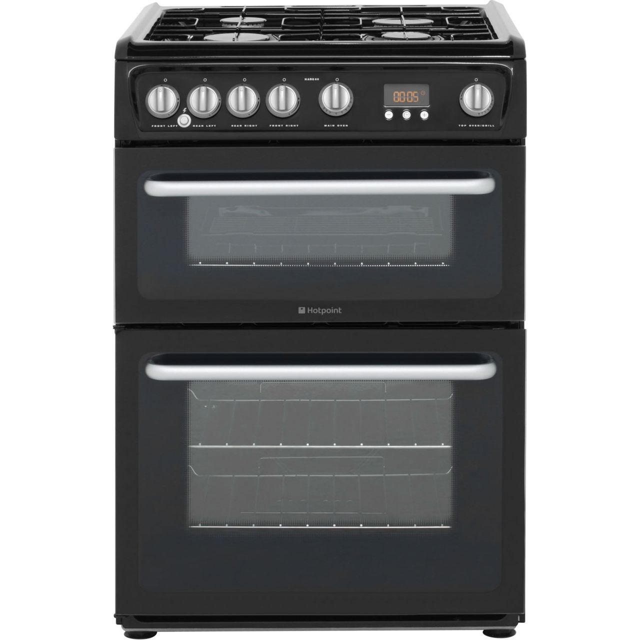 Hotpoint Ultima HARG60K Free Standing Cooker in Black