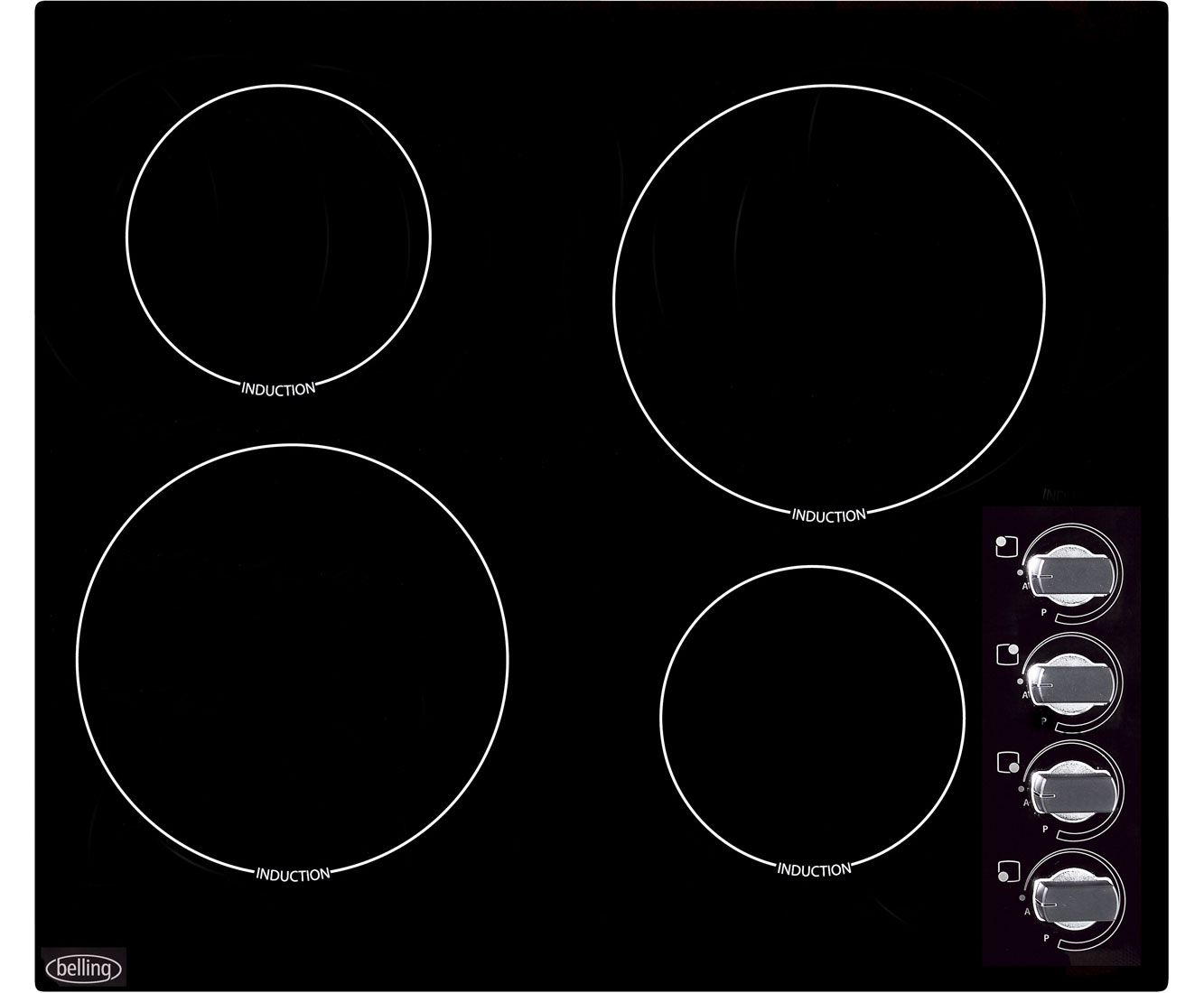 Belling IH60R Integrated Electric Hob in Black