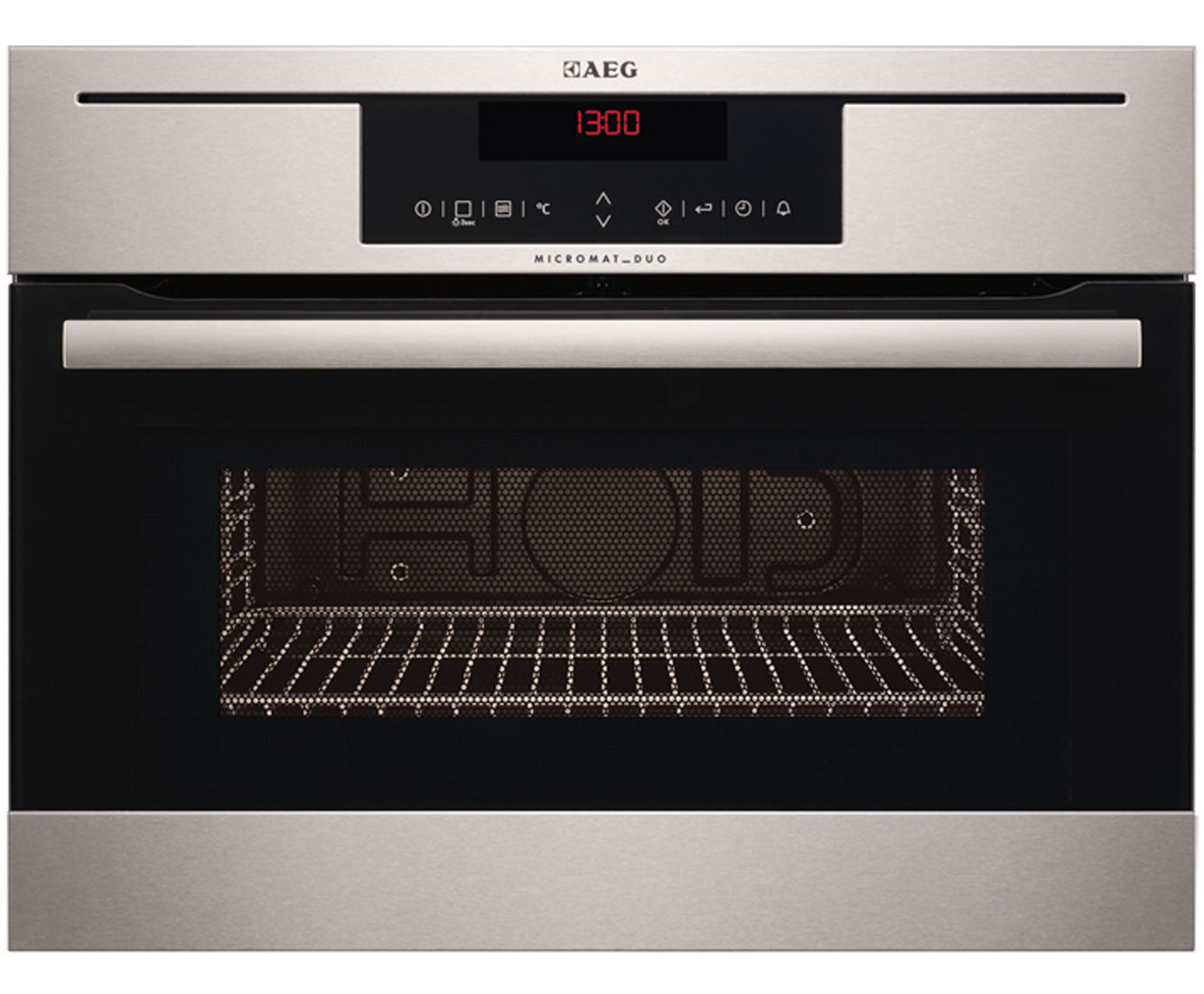 AEG Competence KR8403021M Integrated Microwave Oven in Stainless Steel
