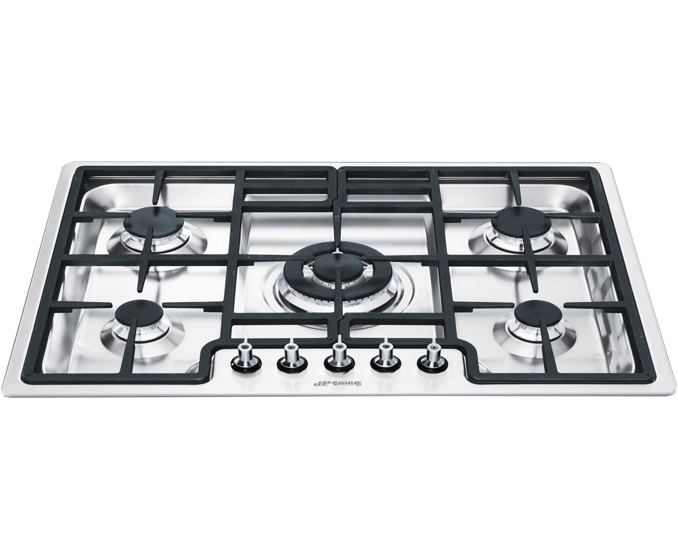Smeg PGF75-4 Integrated Gas Hob in Stainless Steel