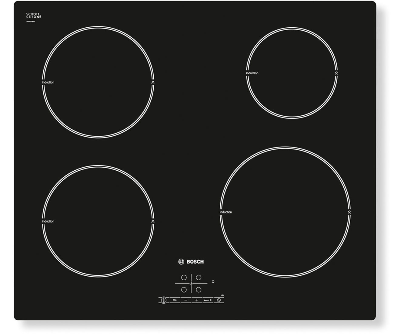 Bosch PIE611B18E Integrated Electric Hob in Black