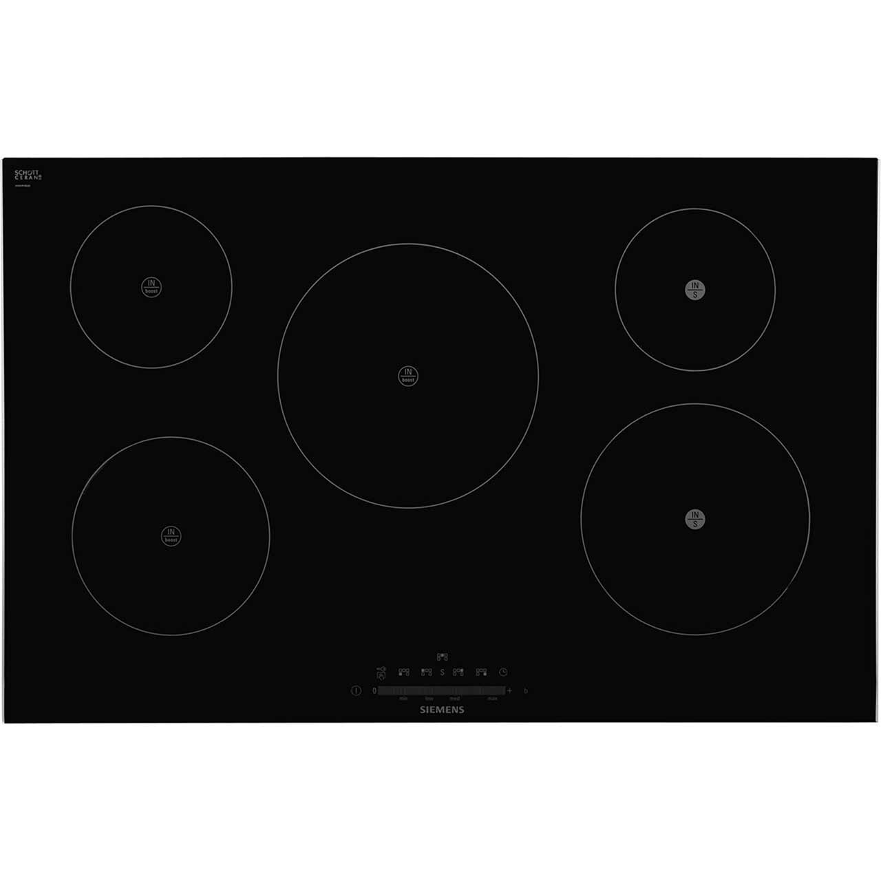 Siemens IQ-500 EH875FM27E Integrated Electric Hob in Black / Stainless Steel
