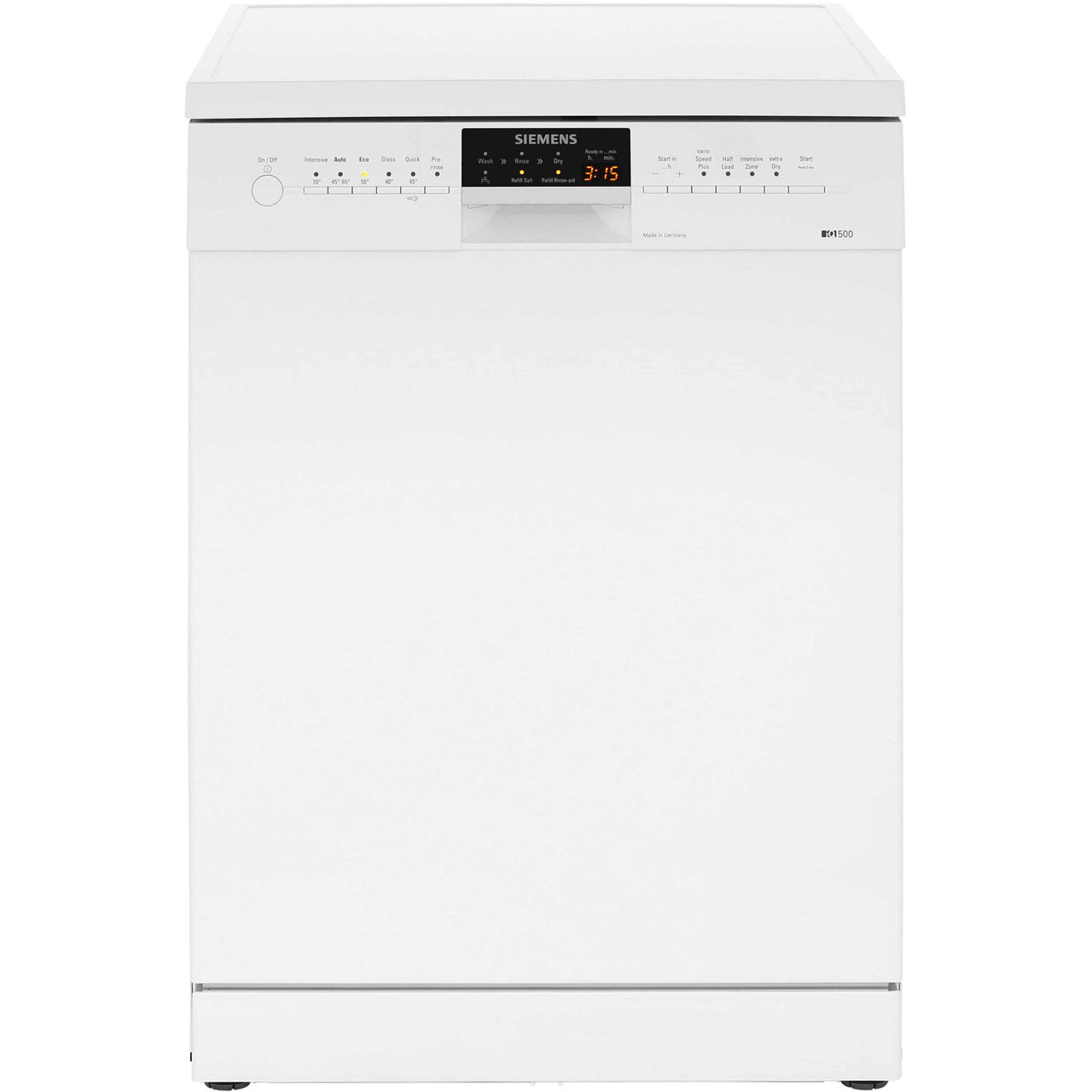 Siemens IQ-500 SN26M292GB Free Standing Dishwasher in White
