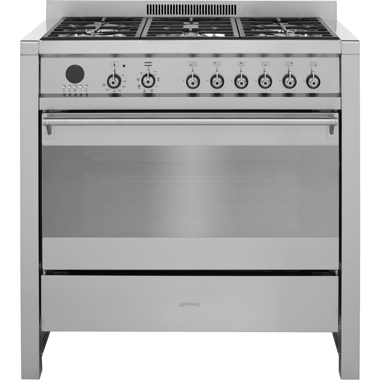 Smeg Opera A28 Free Standing Range Cooker in Stainless Steel Smeg