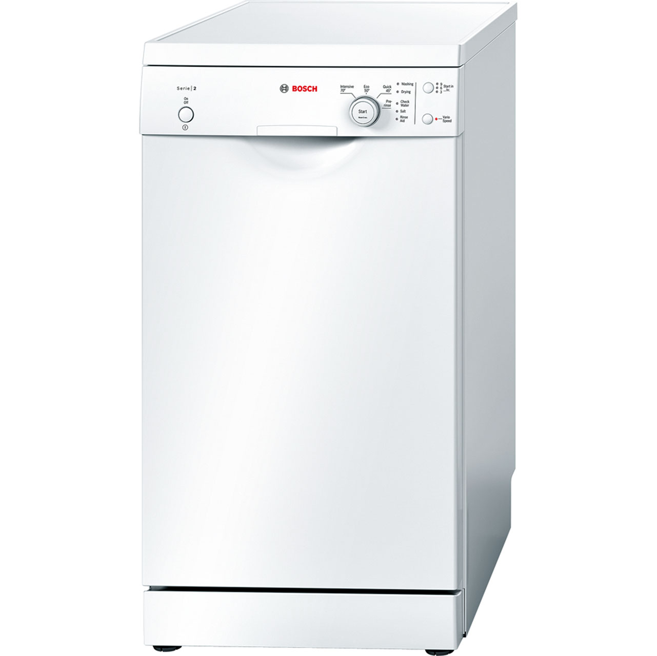 Bosch Serie 2 SPS40E32GB Free Standing Slimline Dishwasher in White