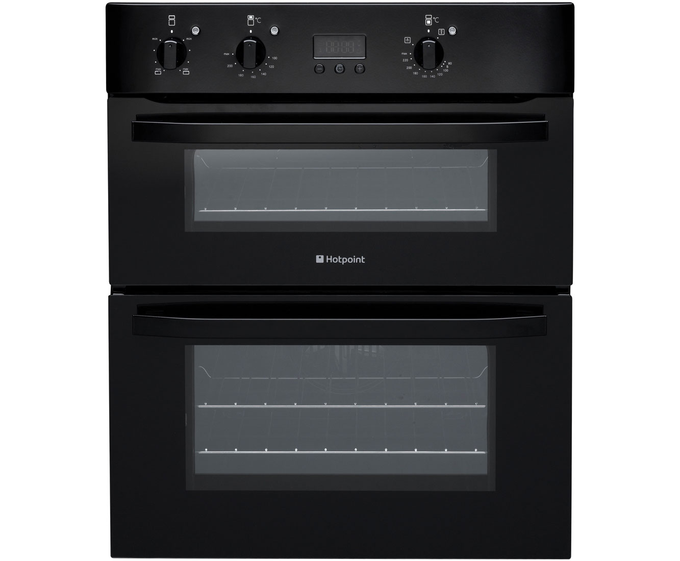 Hotpoint Newstyle UH53KS Built Under Double Oven - Black | ao.com