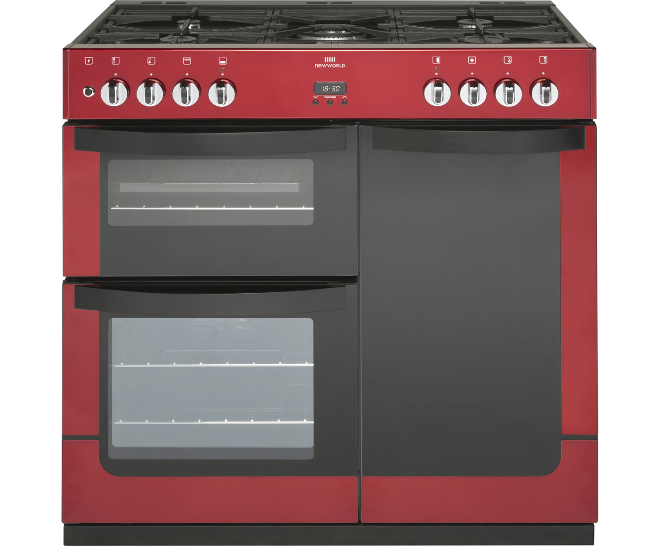 Leisure CK90F232R Cookmaster 90cm Dual Fuel Range Cooker Red
