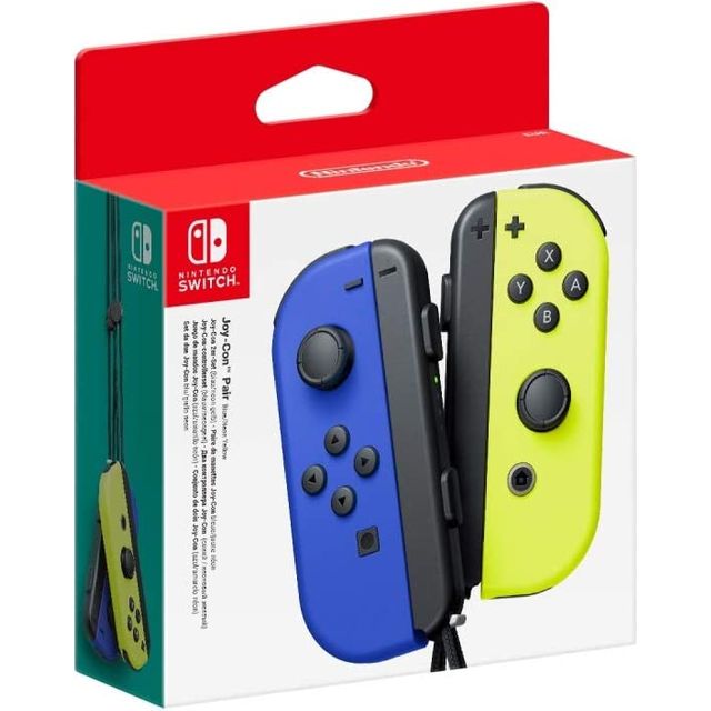 Nintendo Joy-Con Wireless Gaming Controller - Blue / Neon Yellow