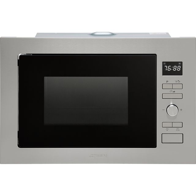 Smeg Cucina FMI425X 39cm High, Built In Small Microwave - Stainless Steel