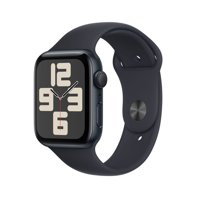 Apple Watch SE, 44mm, Midnight Aluminium Case, GPS [2023] - Midnight Sport Band M/L