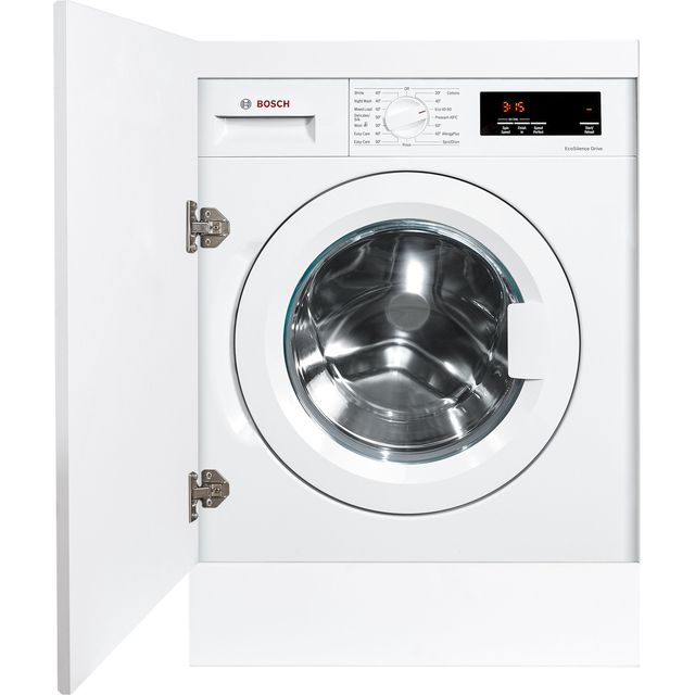 Bosch Series 6 WIW28302GB Integrated 8kg Washing Machine with 1400 rpm - White - C Rated
