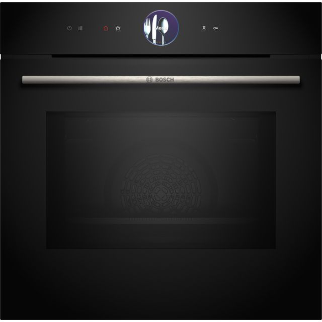 Bosch Series 8 HMG7764B1B Built In Electric Single Oven with Pyrolytic Cleaning - Black