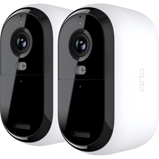 Arlo Essential2 2k Outdoor Camera 2-Pack Smart Home Security Camera - White