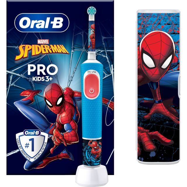 Oral B Vitality PRO Kids Giftset Spider-Man Electric Toothbrush - Blue