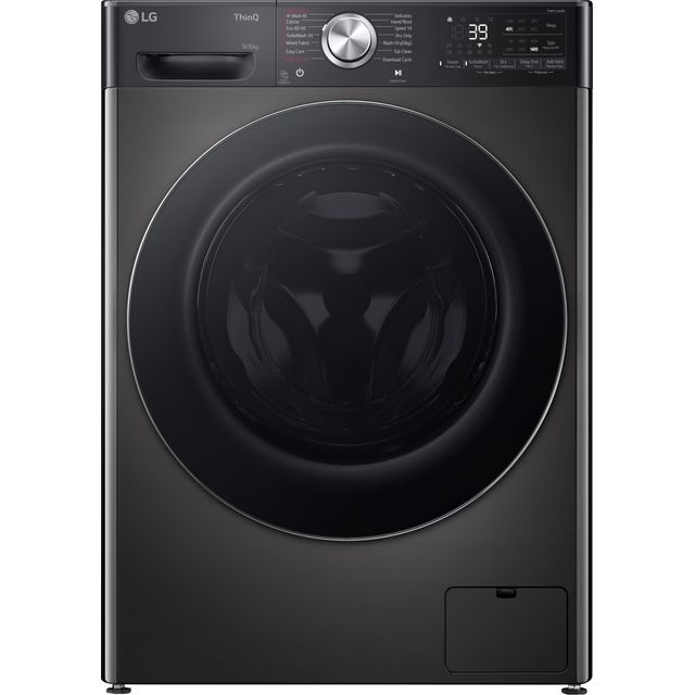 LG FWY996BCTN4 Wifi Connected 9Kg / 6Kg Washer Dryer with 1400 rpm - Platinum Black - D Rated