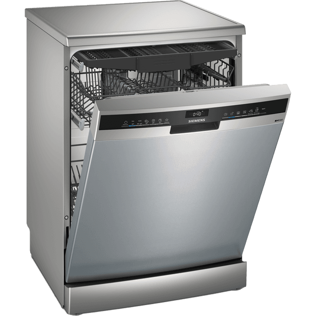 Siemens IQ-300 SN23EI03ME Wifi Connected Standard Dishwasher – Silver – B Rated
