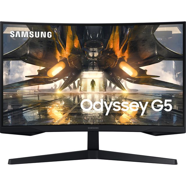 Samsung Odyssey G55A 27 Quad HD 165Hz Monitor with AMD FreeSync - Black