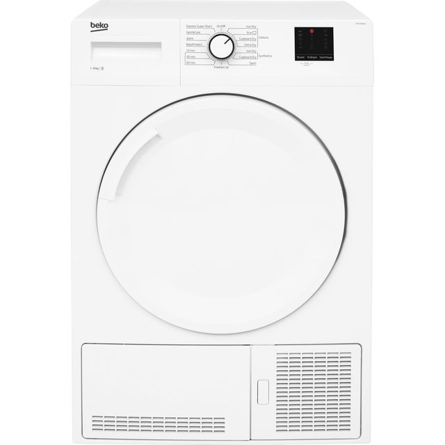 Beko DTBC10001W Condenser Tumble Dryer - White - DTBC10001W_WH - 1
