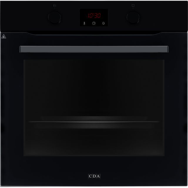CDA SC050BL Built In Electric Single Oven and Pyrolytic Cleaning - Black - A+ Rated