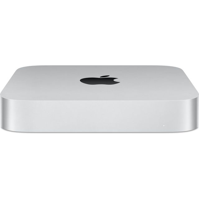 Apple 2023 Mac mini desktop computer M2 chip with 8‑core CPU and 10‑core GPU, 8GB Unified Memory, 256GB SSD storage, Apple Magic Keyboard with Touch ID - British English - Silver and Apple Magic Mouse