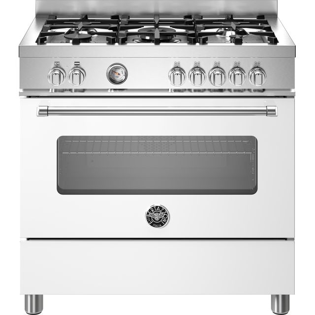 Bertazzoni Master Series MAS95C1EBIC 90cm Dual Fuel Range Cooker - Bianco - A Rated