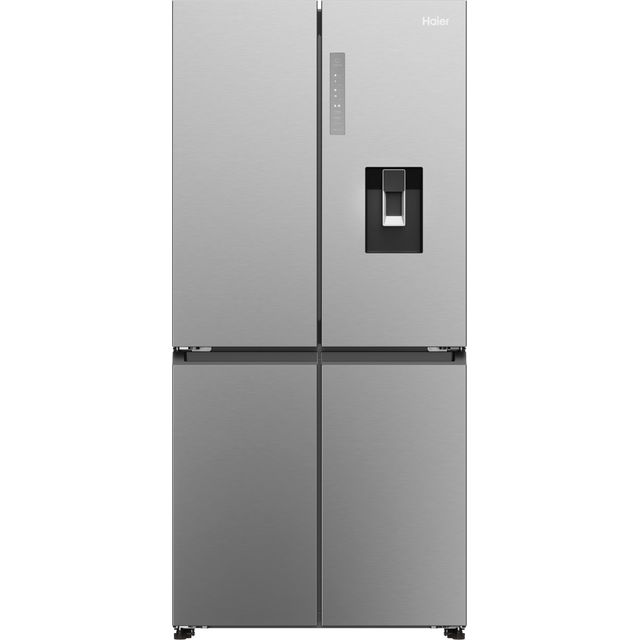 Haier HCR3818EWMM Total No Frost American Fridge Freezer - Stainless Steel - E Rated