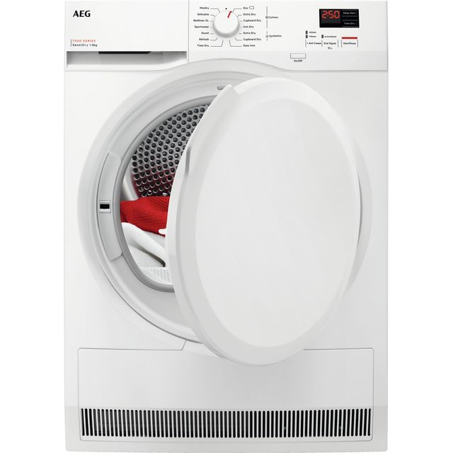 AEG TR708L0B 8Kg Heat Pump Tumble Dryer - White - A++ Rated