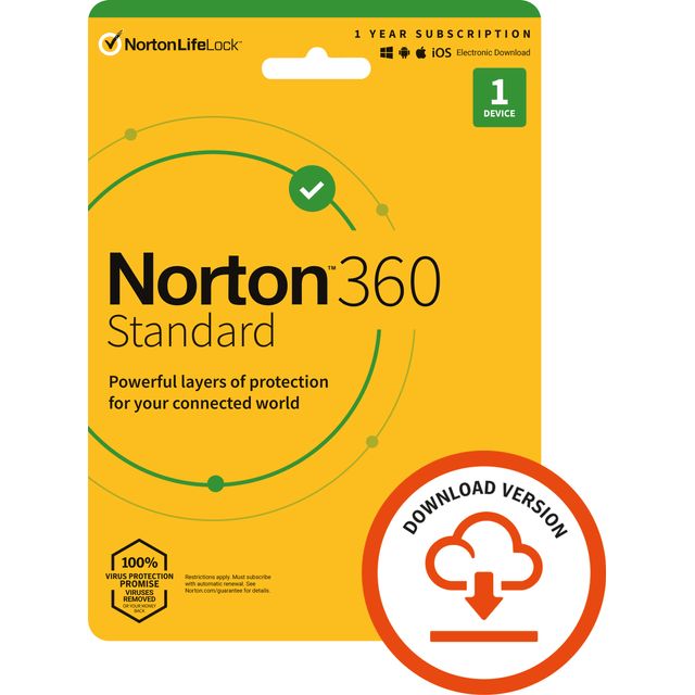 Norton Digital Download for 1 Device - Annual Subscription