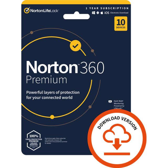 Norton Digital Download for 10 Devices - Annual Subscription