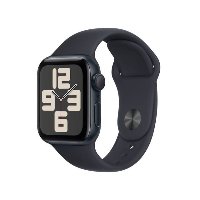 Apple Watch SE, 40mm, Midnight Aluminium Case, GPS [2023] - Midnight Sport Band M/L