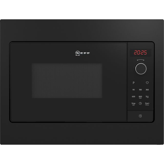 NEFF N30 HLAWG25S3B 38cm tall, 50cm wide, Built In Compact Microwave - Black