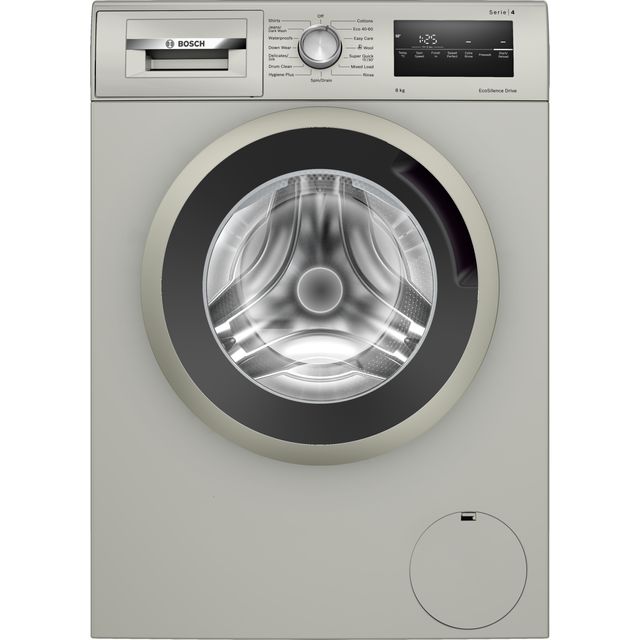 Bosch Series 4 WAN282X2GB 8kg Washing Machine with 1400 rpm - Silver - C Rated